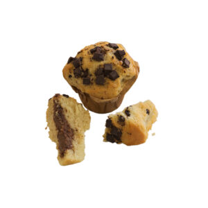 MUFFIN PEPITE CHOCO FOURRE NOISETTE 135GX40